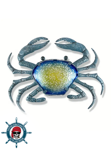 Blue Crab Metal Art Wall Decor