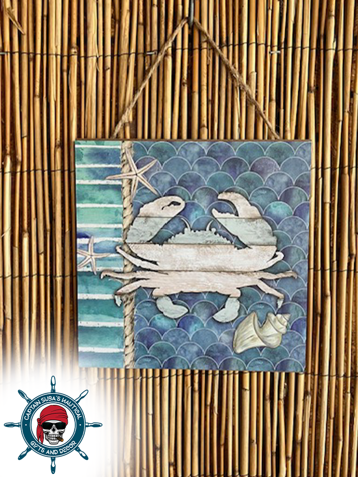 Decorative Blue Crab Wall Art
