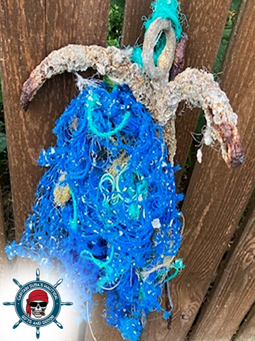 Anchor with Blue Entangled Netting